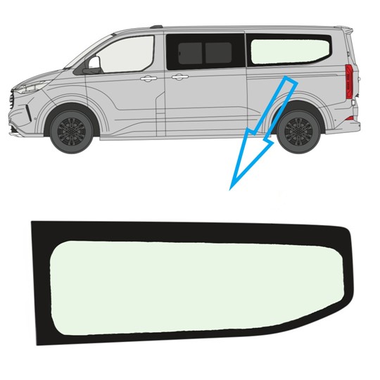 mk2 custom nearside lwb rear in green