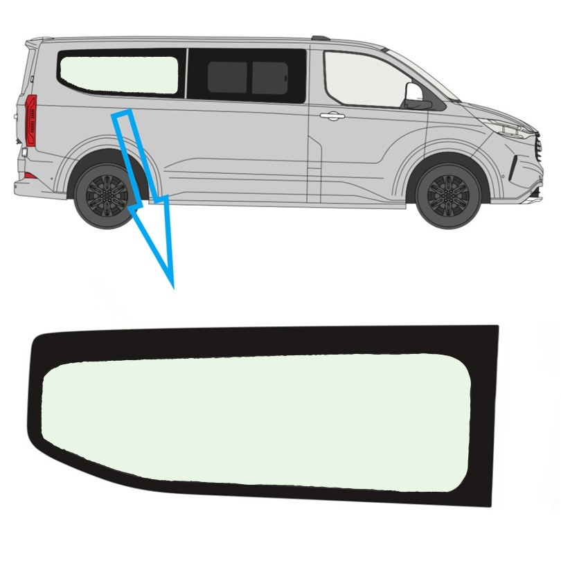 mk2 custom offside lwb rear on green